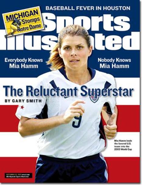 Per lei si  scomodata anche la prestigiosa rivista Usa Sports Illustrated, che le ha dedicato la copertina alla vigilia del mondiale 2003